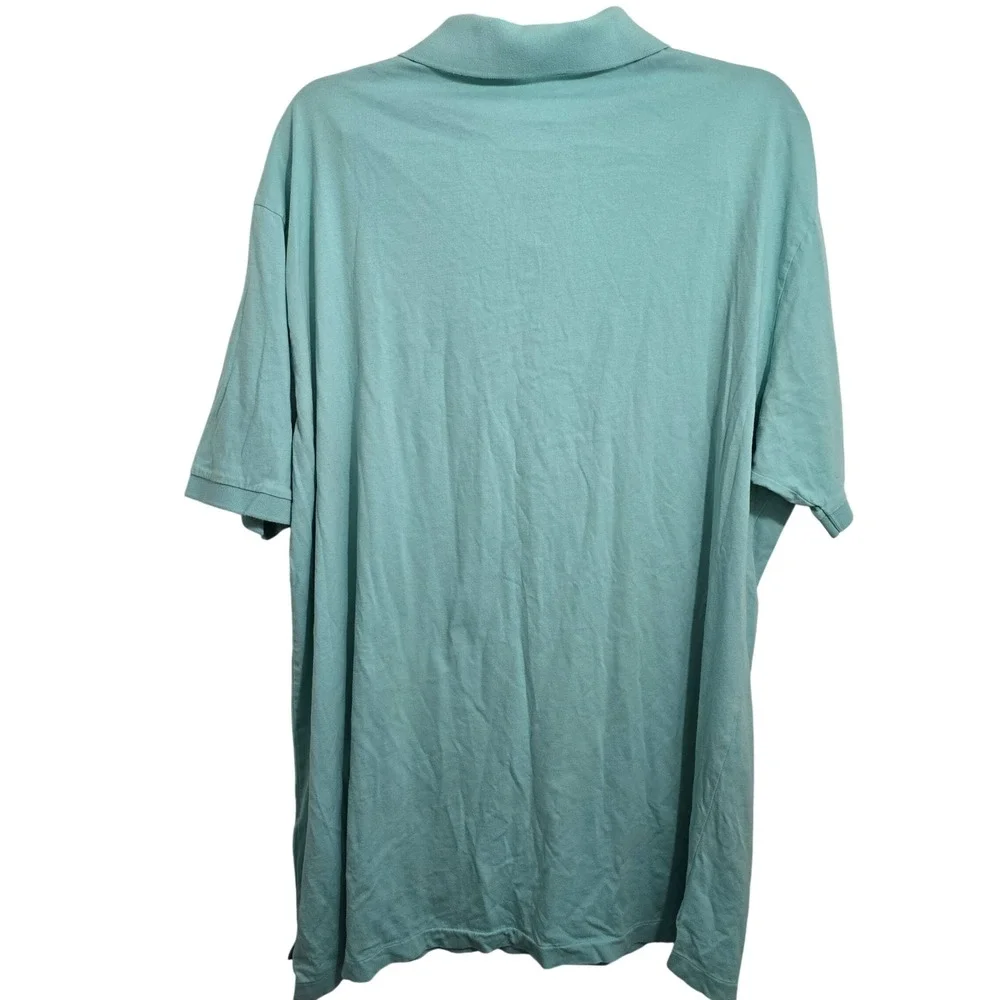 Polo Ralph Lauren Mens XLT Mint Green Short Sleeve Cotton Polo Shirt Orange Pony